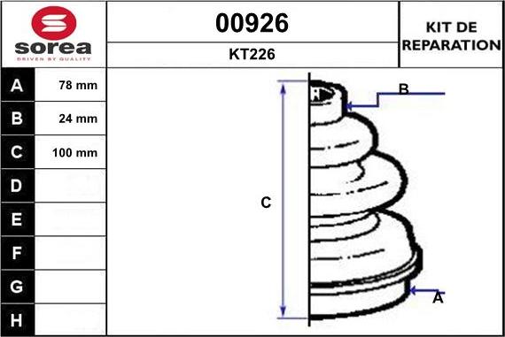 SNRA 00926 - Cuffia, Semiasse autozon.pro