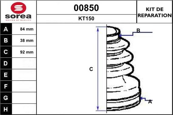 SNRA 00850 - Cuffia, Semiasse autozon.pro