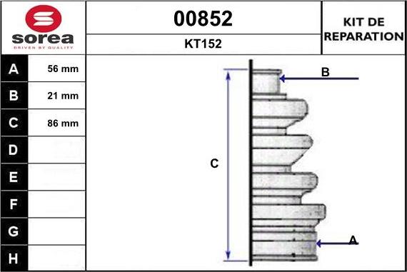 SNRA 00852 - Cuffia, Semiasse autozon.pro