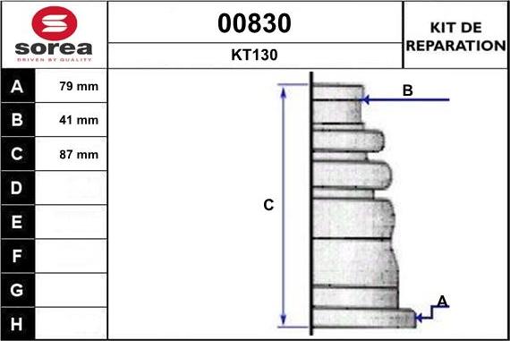 SNRA 00830 - Cuffia, Semiasse autozon.pro