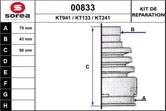 SNRA 00833 - Cuffia, Semiasse autozon.pro