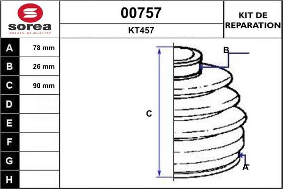 SNRA 00757 - Cuffia, Semiasse autozon.pro