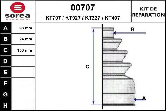 SNRA 00707 - Cuffia, Semiasse autozon.pro