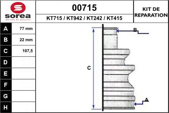 SNRA 00715 - Cuffia, Semiasse autozon.pro