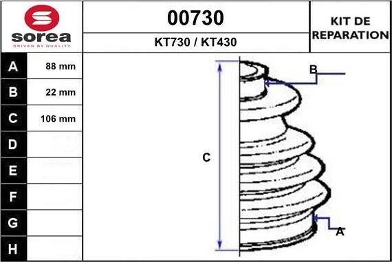 SNRA 00730 - Cuffia, Semiasse autozon.pro