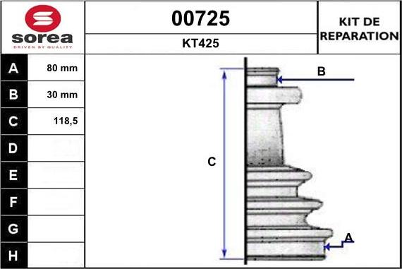 SNRA 00725 - Cuffia, Semiasse autozon.pro