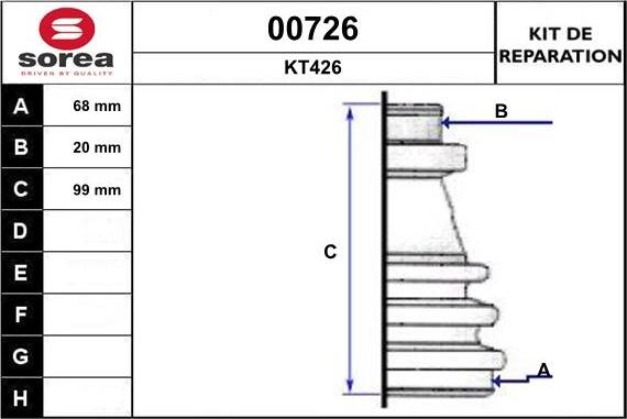 SNRA 00726 - Cuffia, Semiasse autozon.pro