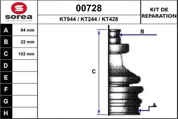 SNRA 00728 - Cuffia, Semiasse autozon.pro