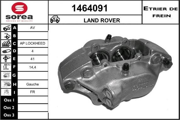 SNRA 1464091 - Pinza freno autozon.pro