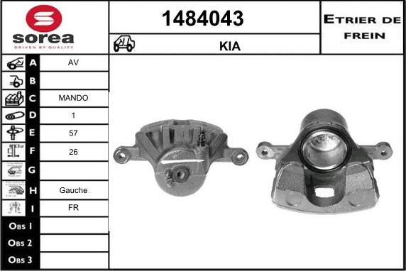 SNRA 1484043 - Pinza freno autozon.pro