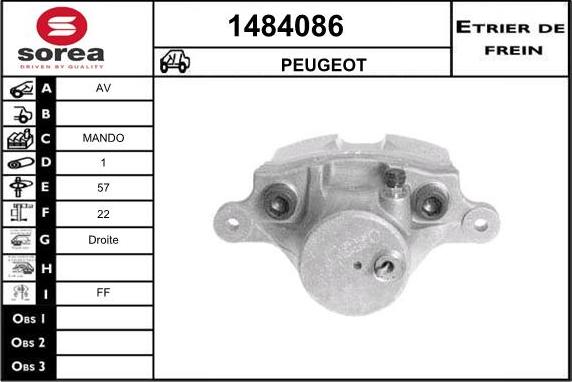 SNRA 1484086 - Pinza freno autozon.pro