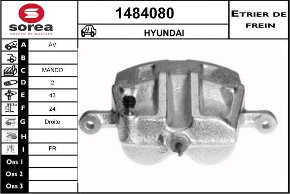 SNRA 1484080 - Pinza freno autozon.pro