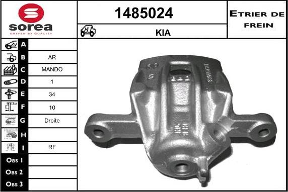 SNRA 1485024 - Pinza freno autozon.pro