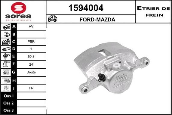 SNRA 1594004 - Pinza freno autozon.pro