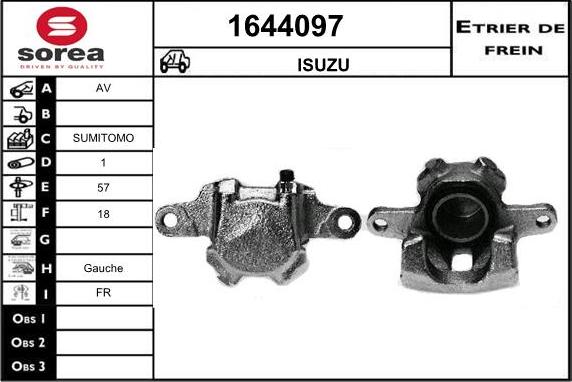 SNRA 1644097 - Pinza freno autozon.pro