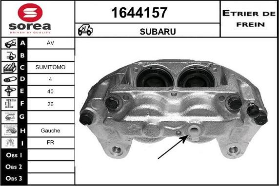 SNRA 1644157 - Pinza freno autozon.pro