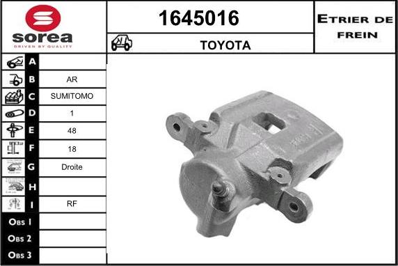 SNRA 1645016 - Pinza freno autozon.pro