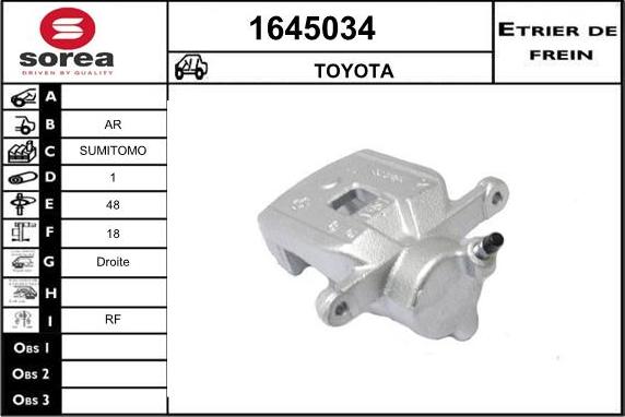 SNRA 1645034 - Pinza freno autozon.pro