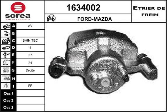 SNRA 1634002 - Pinza freno autozon.pro