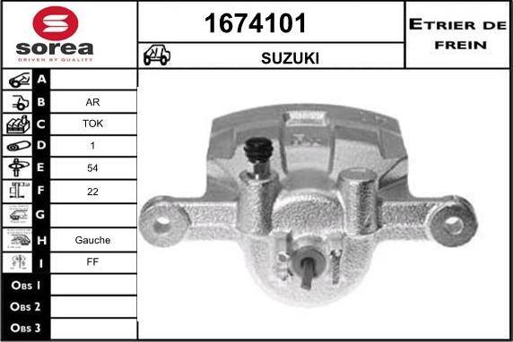 SNRA 1674101 - Pinza freno autozon.pro