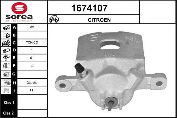 SNRA 1674107 - Pinza freno autozon.pro