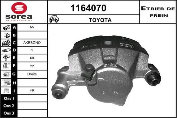 SNRA 1164070 - Pinza freno autozon.pro