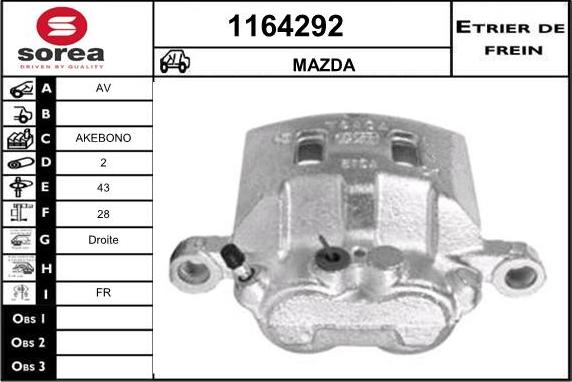 SNRA 1164292 - Pinza freno autozon.pro