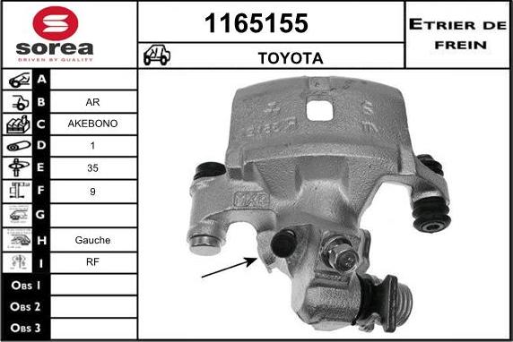 SNRA 1165155 - Pinza freno autozon.pro