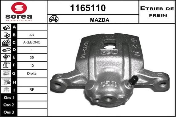 SNRA 1165110 - Pinza freno autozon.pro