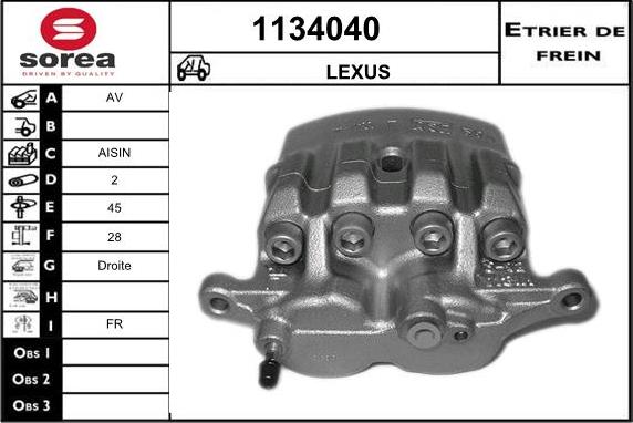 SNRA 1134040 - Pinza freno autozon.pro