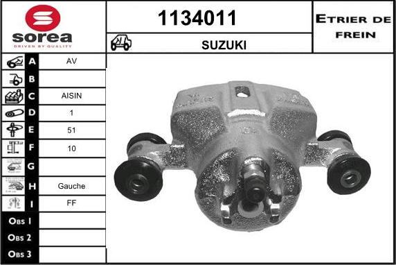 SNRA 1134011 - Pinza freno autozon.pro