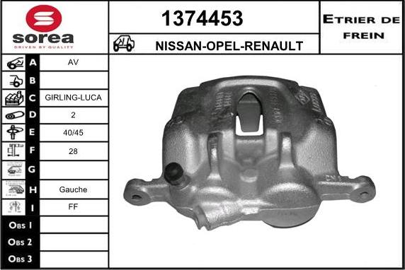 SNRA 1374453 - Pinza freno autozon.pro