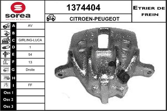 SNRA 1374404 - Pinza freno autozon.pro