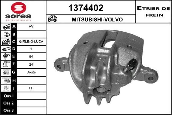 SNRA 1374402 - Pinza freno autozon.pro