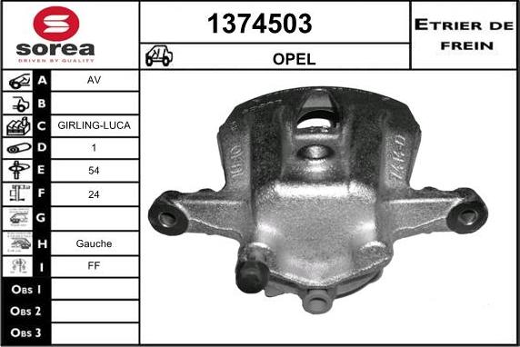 SNRA 1374503 - Pinza freno autozon.pro