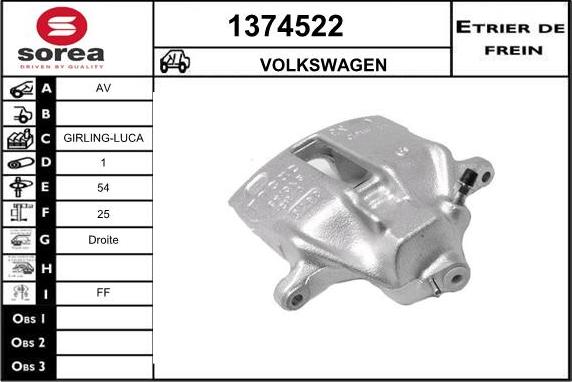 SNRA 1374522 - Pinza freno autozon.pro