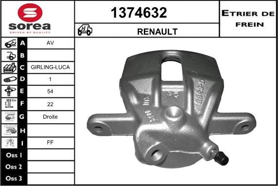 SNRA 1374632 - Pinza freno autozon.pro