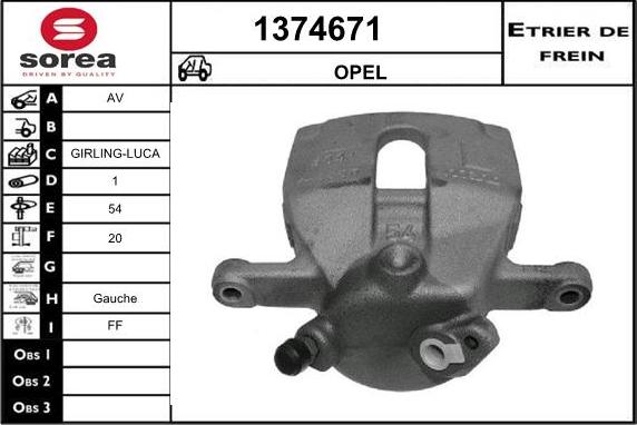 SNRA 1374671 - Pinza freno autozon.pro