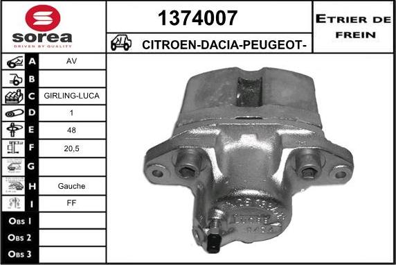 SNRA 1374007 - Pinza freno autozon.pro