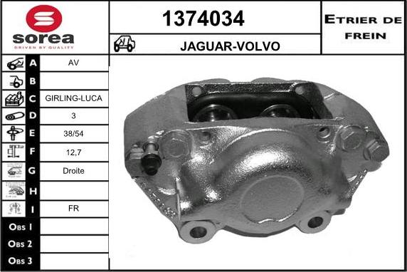 SNRA 1374034 - Pinza freno autozon.pro