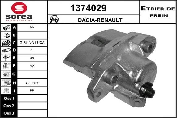 SNRA 1374029 - Pinza freno autozon.pro