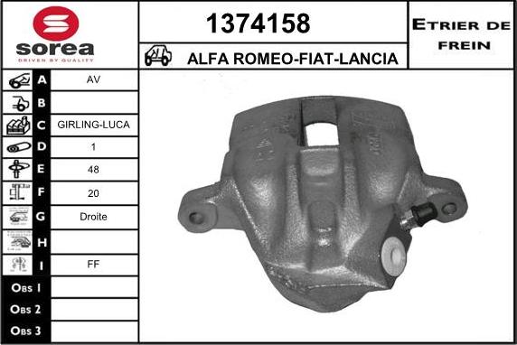 SNRA 1374158 - Pinza freno autozon.pro