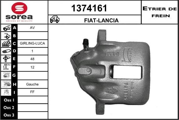 SNRA 1374161 - Pinza freno autozon.pro