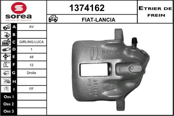 SNRA 1374162 - Pinza freno autozon.pro