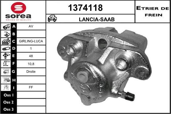 SNRA 1374118 - Pinza freno autozon.pro