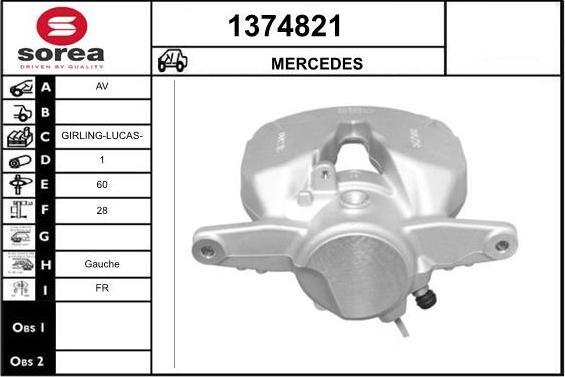 SNRA 1374821 - Pinza freno autozon.pro