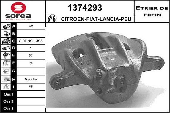 SNRA 1374293 - Pinza freno autozon.pro