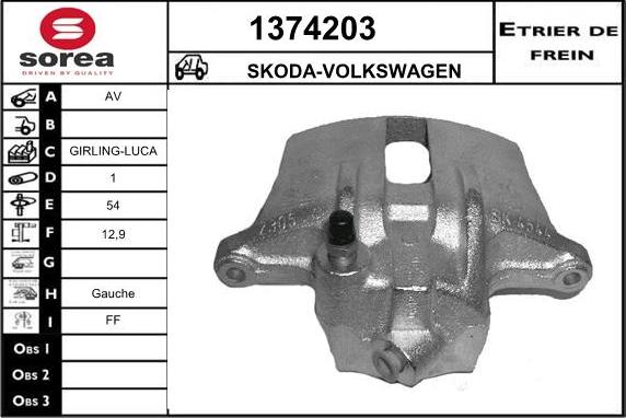 SNRA 1374203 - Pinza freno autozon.pro