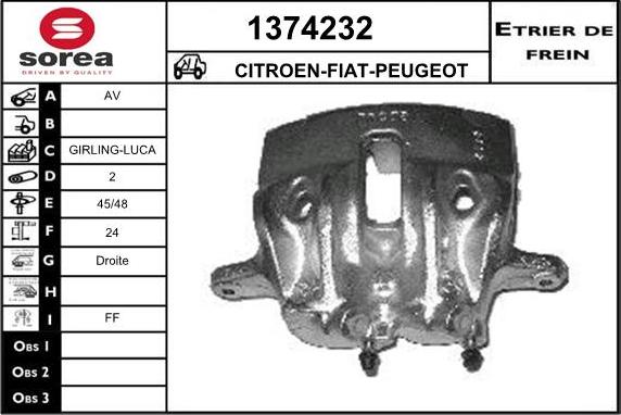 SNRA 1374232 - Pinza freno autozon.pro