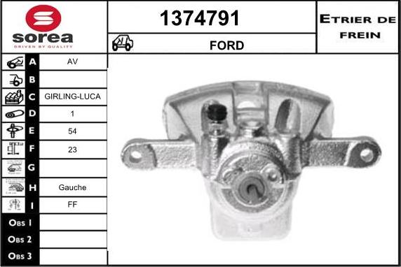 SNRA 1374791 - Pinza freno autozon.pro